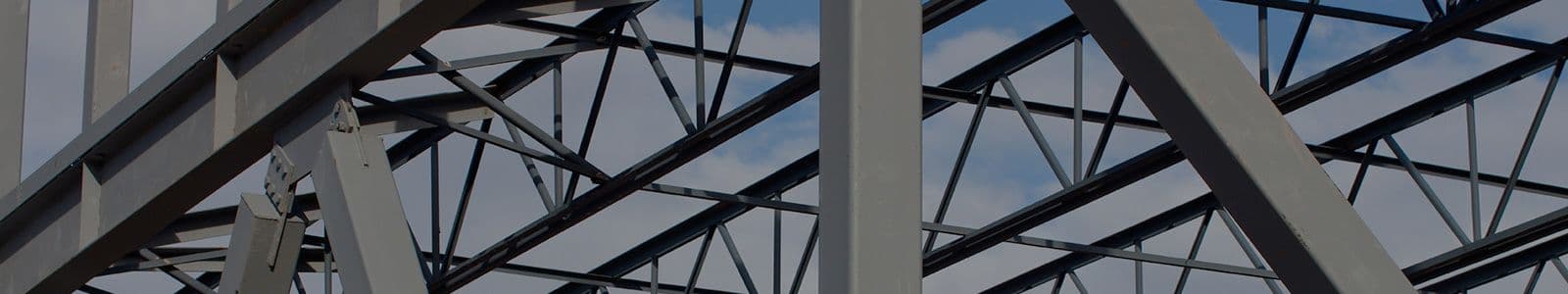 metal gurters used to build a bridge